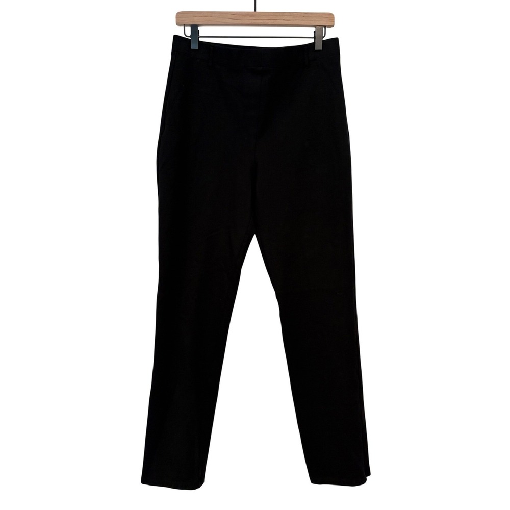 Quiet Luxury Corporate Chic Quince Ultra-Stretch Ponte Straight Pants Black L